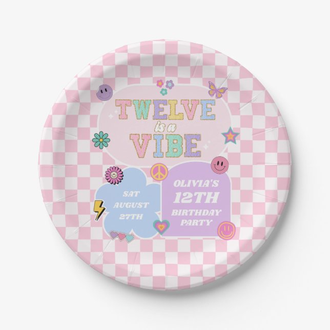 Plato De Papel Doce es un parche de Vibe Preppy 12ª fiesta de cum (Anverso)