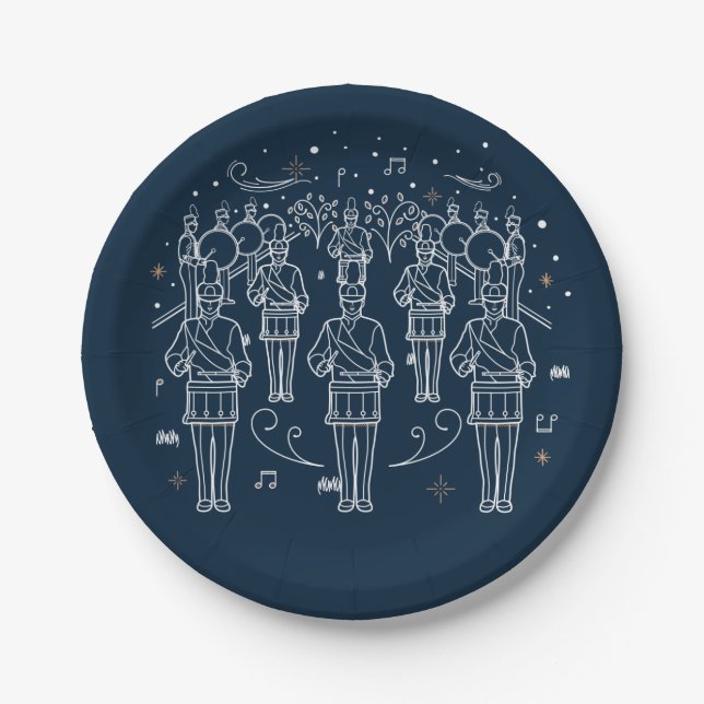 Plato De Papel Doceavo día de Navidades Placas de papel de 7" (Anverso)