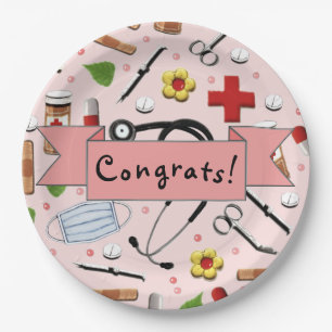 Plato De Papel Doctor Graduation Party