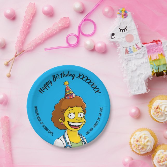 Plato De Papel DOCTORS BIRTHDAY blue pediatric anti-stress (Fiesta)