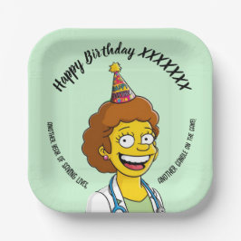 Plato De Papel DOCTORS BIRTHDAY green pediatric medical
