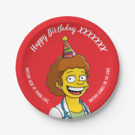 Plato De Papel DOCTORS BIRTHDAY red pediatric anti-stress
