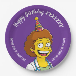 Plato De Papel DOCTORS BIRTHDAY violet pediatric fun girl