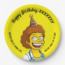 Plato De Papel DOCTORS BIRTHDAY yellow pediatric fun girl