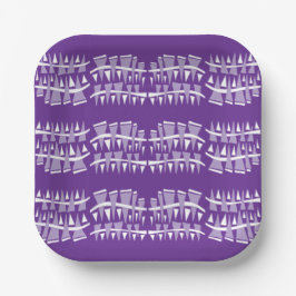 Plato De Papel Dodle de filas triangulares44c