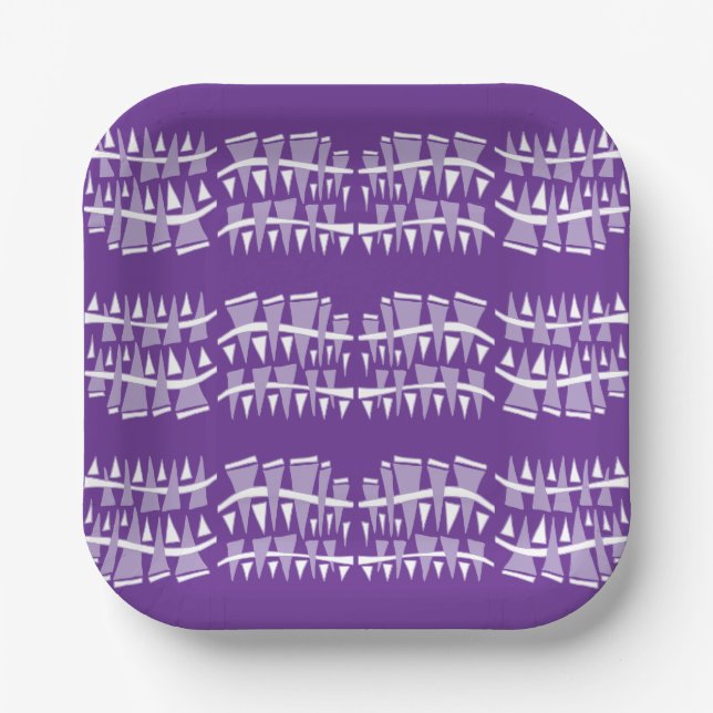 Plato De Papel Dodle de filas triangulares44c (Anverso)