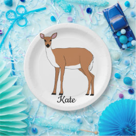 Plato De Papel Doe Deer