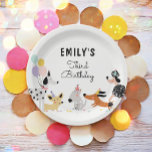 Plato De Papel Dog Birthday Puppy Pawty Animales Mascota Vet Mode<br><div class="desc">H Un complemento perfecto para tu fiesta! Tema del cachorro de perro.</div>
