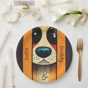 Plato De Papel Dog Nose