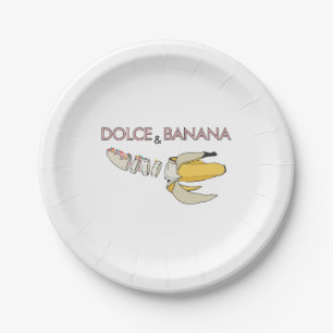 Plato De Papel Dolce & Banana