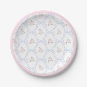 Plato De Papel Dolly preppy Grandmillennial y yo arcos rosados