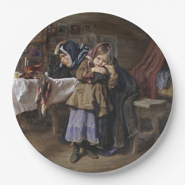 Plato De Papel Dolor y duelo (simpatía después del duelo) (Anverso)