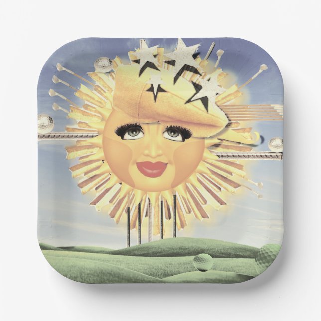 PLATO DE PAPEL ¡DOMINGO GOLF! (Anverso)