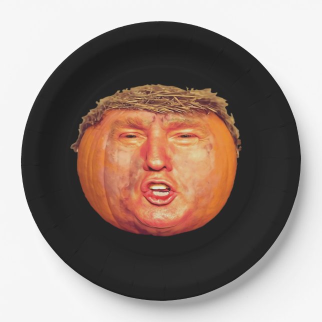 Plato De Papel Donald Trumpkin Classic (Anverso)