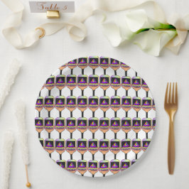 Plato De Papel ¿Dónde está la pelota de bolas?