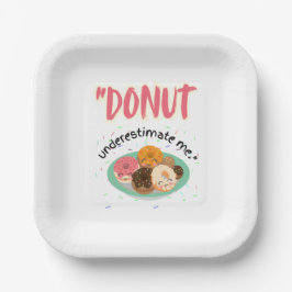 PLATO DE PAPEL DONUT BAJO ESTIMACIÓN