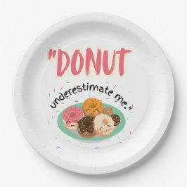 PLATO DE PAPEL DONUT BAJO ESTIMACIÓN