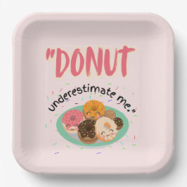 PLATO DE PAPEL DONUT BAJO ESTIMACIÓN
