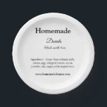 Plato De Papel Donuts caseros hechos con amor agregar sitio web d<br><div class="desc">Diseño</div>