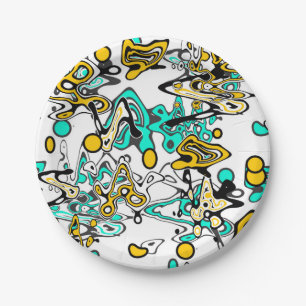 Plato De Papel Doodle, abstracto