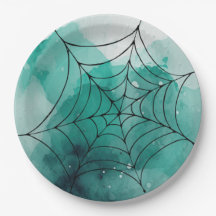 Doodle Spiderweb sobre el verde