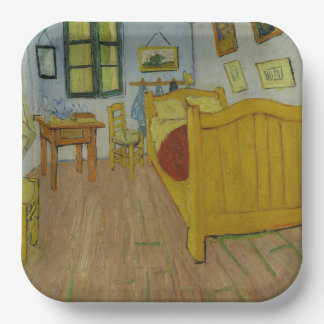 Plato De Papel Dormitorio en Arlés, Pintura al óleo, Vincent Van