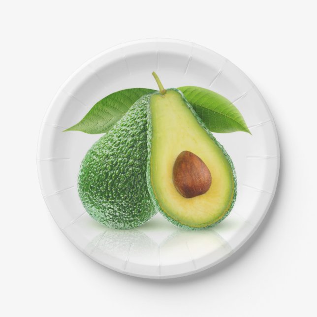 Plato De Papel Dos aguacates (Anverso)