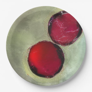 Plato De Papel Dos Bayas