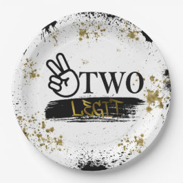 Plato De Papel Dos leyendas para dejar el cumpleaños