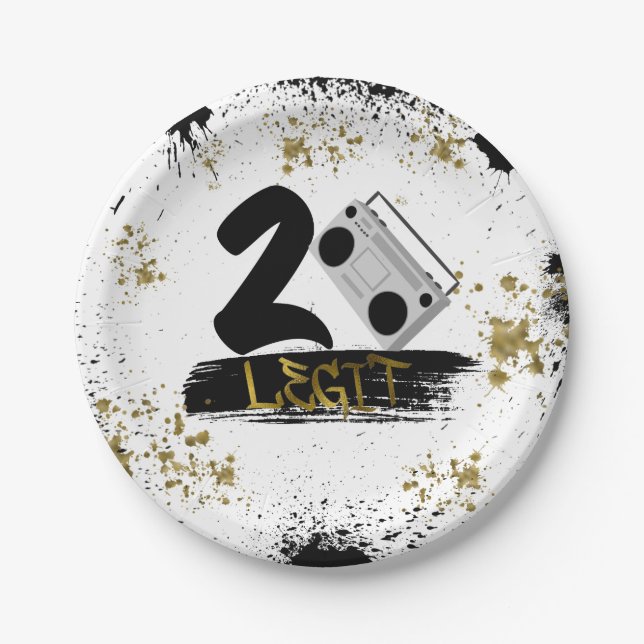 Plato De Papel Dos leyendas para dejar la placa de papel de cumpl (Anverso)