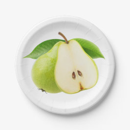 Plato De Papel Dos peras