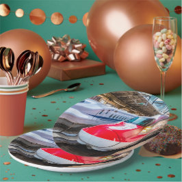 Plato De Papel Dos Shinkansen en la estación de Tokio