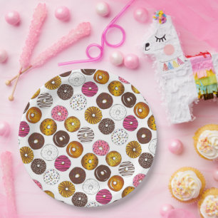 Plato De Papel Dozen Donuts Doughnut Desayuno comida chatarra