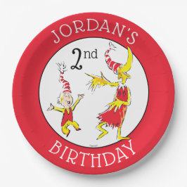 Plato De Papel Dr. Seuss | Feliz cumpleaños para ti