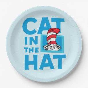 Plato De Papel Dr. Seuss Gato en el logotipo del Gorra