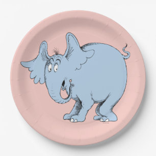 Plato De Papel Dr. Seuss Horton escucha a los Quién?
