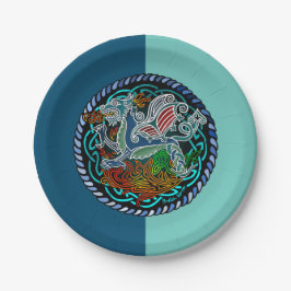Plato De Papel Dragon celtique