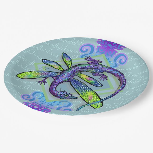 Plato De Papel Dragon Dragonfly (Angular)