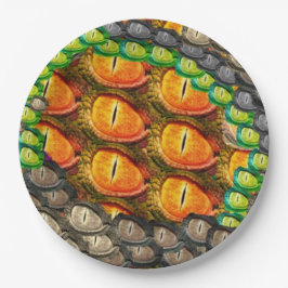 Plato De Papel Dragon Eye