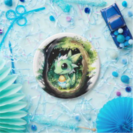 Plato De Papel Dragon Fantasy Baby Shower