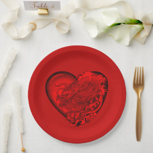 Plato De Papel Dragon Heart