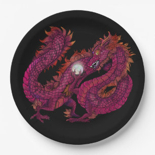 Plato De Papel Dragon Pearl