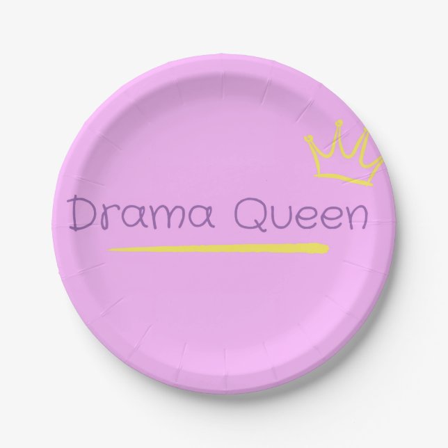 Plato De Papel Drama Queen (Anverso)