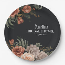 Dramática morada gótica vintage oscura ducha de no