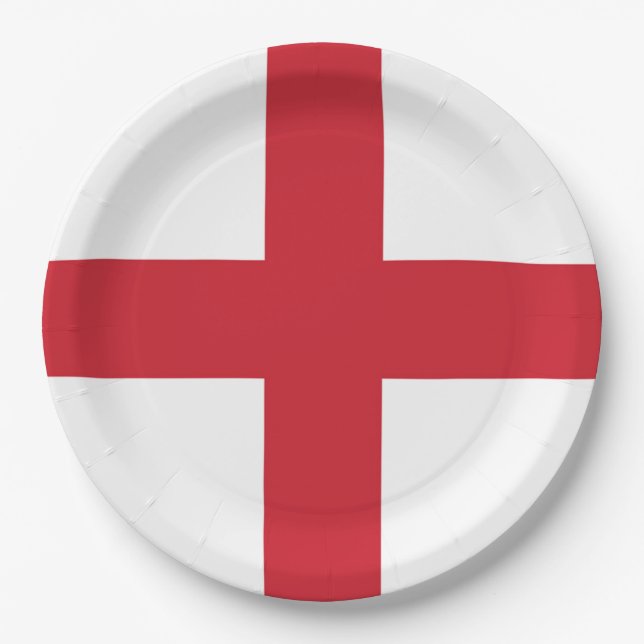 Plato De Papel Drapeau Angleterre (Anverso)
