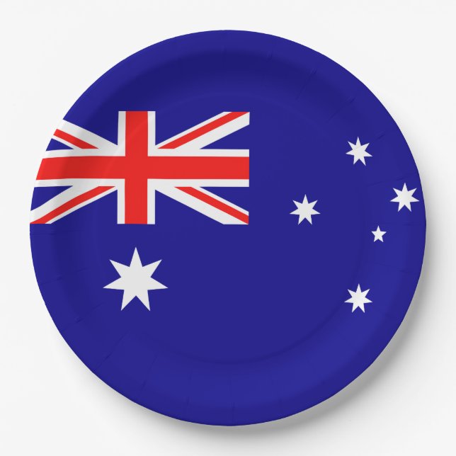 Plato De Papel Drapeau Australie (Anverso)