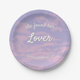 Plato De Papel Dream Clouds Lover Plates