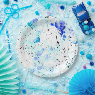 Plato De Papel DreamAbstract BlueArt