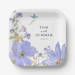 Plato De Papel Dreamy Lilac Boda