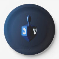 Dreidel azul brillante
